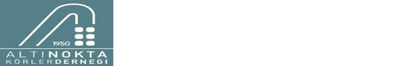 Koyu turkuaz zemin üzerine hazırlanmış logoda, yukarıdan aşağıya doğru eğimli şekilde inen ve sağ üstte kısa bir dalı bulunan kırık beyaz kalın bir çizgi yer alıyor. Bu çizgi, beyaz baston şeklini simgeliyor. Bastonun sağında; dikey olarak üç sıra ve yatay olarak iki sütun hâlinde dizilmiş altı adet kırık beyaz daire bulunuyor. Bu altı nokta, Braille alfabesindeki “Altı Nokta”yı temsil ediyor. Bastonun eğimli kısmı ile altı nokta arasında “1950” yılı, yine kırık beyazla yazılmış. Logonun en alt kısmında ise tamamı büyük harflerle, iki satır halinde “ALTINOKTA KÖRLER DERNEĞİ” ifadesi yer alıyor.